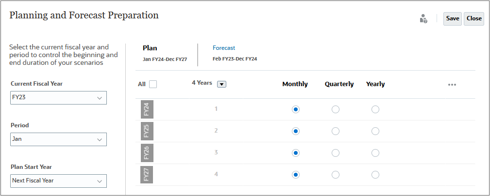 Plan Granularity